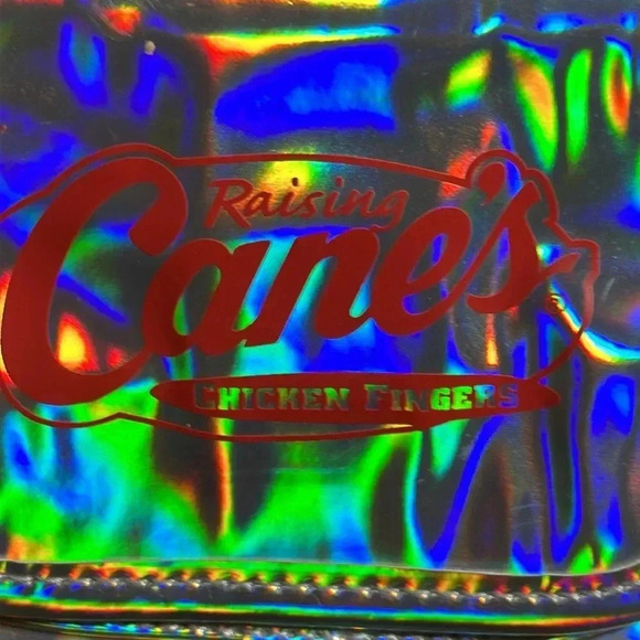 Raising Canes Metallic Fanny/Shoulder Pack Bag Zippered Pouch Adjustable Unisex - Picture 7 of 10